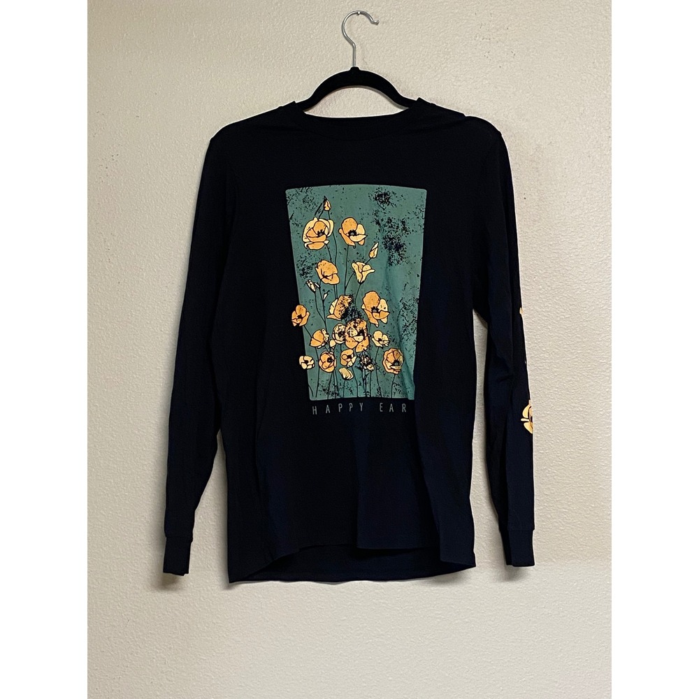 Happy Earth Organic Cotton Long Sleeve T Shirt Size Small Eco Friendly